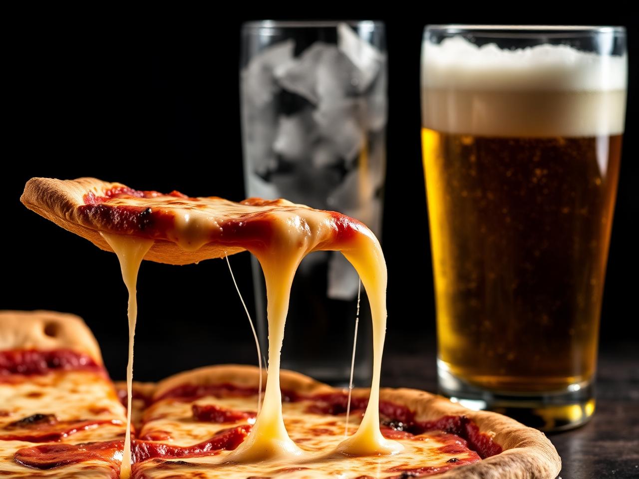 Pizza and beer